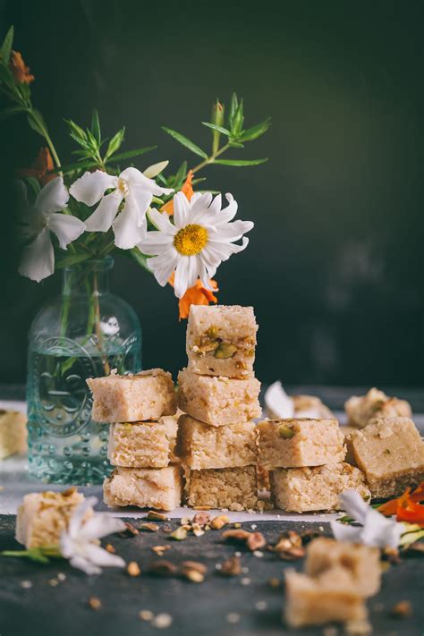 milk barfi  minutes quick milk fudge playful cooking