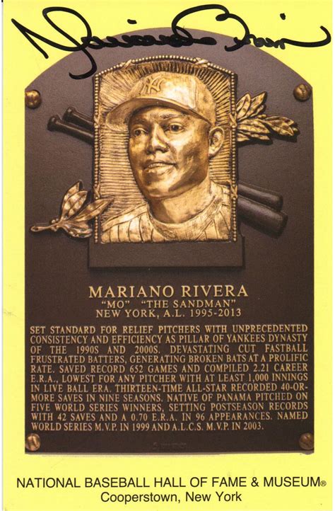 Mariano Rivera Hall Fame