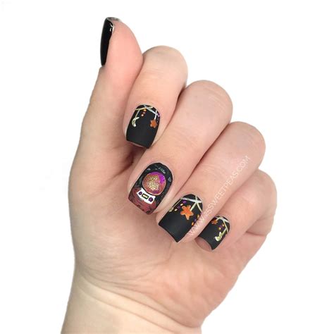 Happy Halloween Crystal Ball Nail Art — 25 Sweetpeas