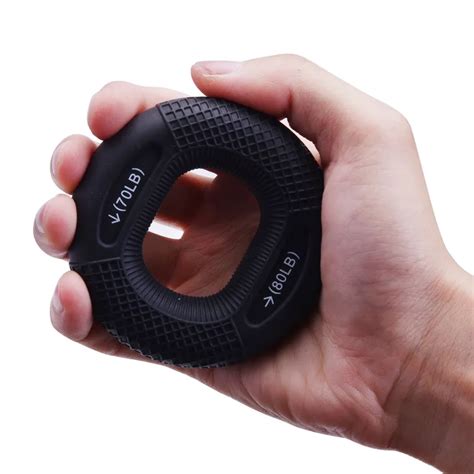 Silicone Adjustable Hand Grip 20 80LB Gripping Ring Finger Forearm ...