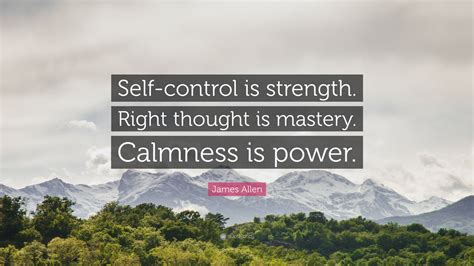 james allen quote  control  strength  thought  mastery