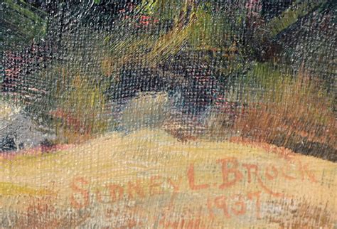 Sidney L. Brock - 1930's California Mountain Trail Landscape For Sale