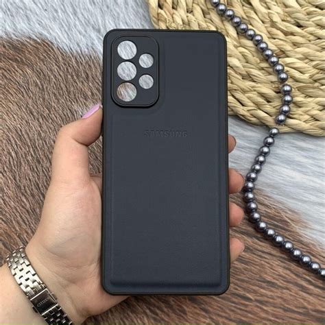 قاب گوشی Galaxy A73 سامسونگ Leather Case کلاسیک اورجینال چرمی محافظ لنز ...