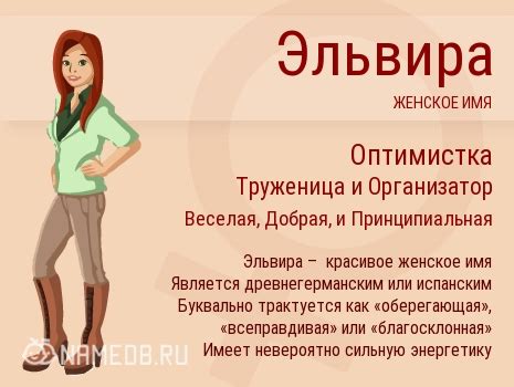 Значение имени Эльвира: происхождение, характер и судьба.