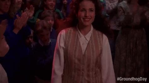 Reaching Out Andie Macdowell GIF by Groundhog Day - Find & Share on GIPHY