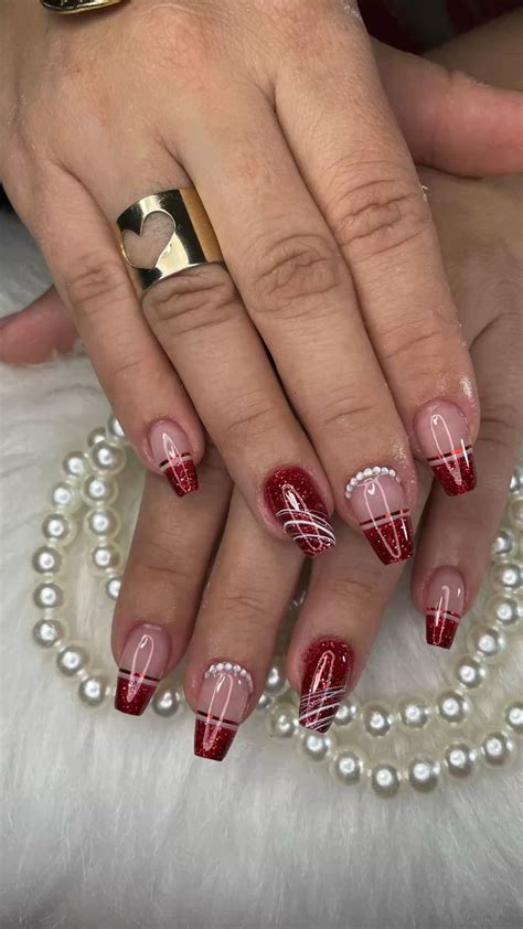Unha Fibra De Vidro Vermelha - Unhas de gel. Fibra de vidro. Unha vermelha. Decoração unha encapsulada ...