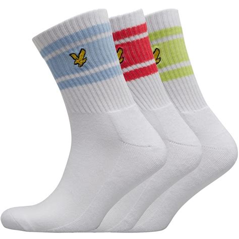 Buy Lyle And Scott Vintage Mens Grant Three Pack Socks White