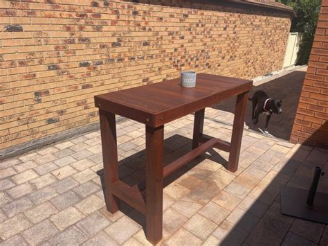 DIY Outdoor Bar Table - Unique Creations By Anita