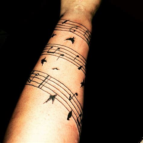 Sheet Music Tattoo Sleeve
