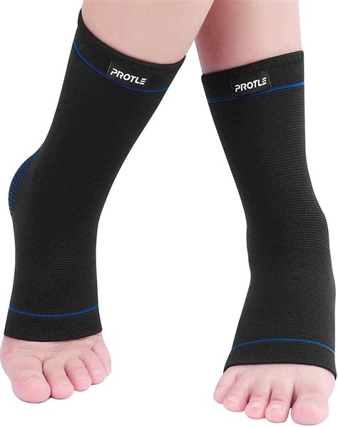 protle soft ankle brace compression support sleeve pair  injury