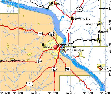 Dubuque, Iowa (IA 52001, 52003) profile: population, maps, real estate ...