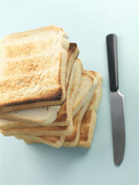 Plain Toast stock photo. Image of white, blue, nobody - 12801668