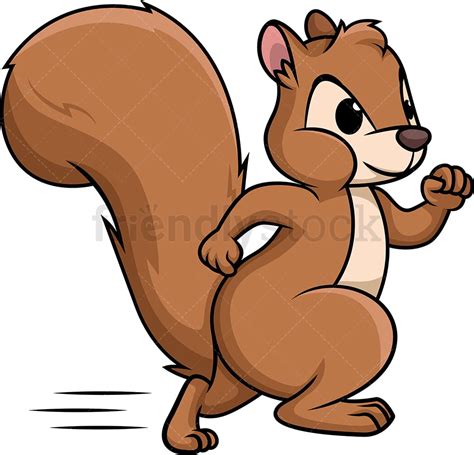 Cute Squirrel Cartoon Clipart Collection - FriendlyStock