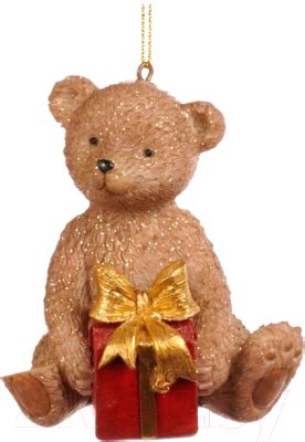 Goodwill Xmas 2022 Мишка с подарком / MC 37007-2 Елочная игрушка купить ...