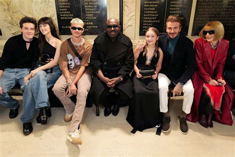Beckham family unites to celebrate Victoria's Paris Fashion Week show