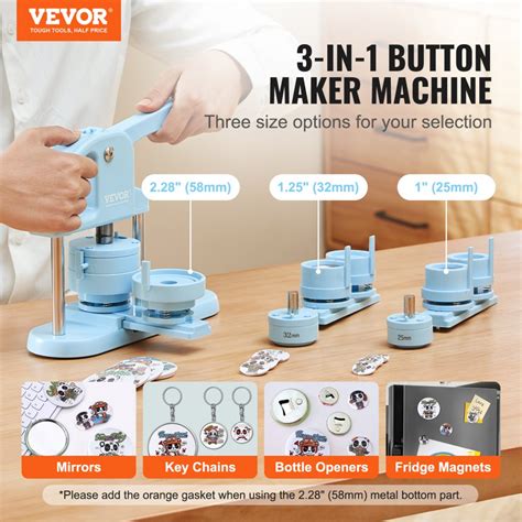 vevor button maker  inchmm    pin maker