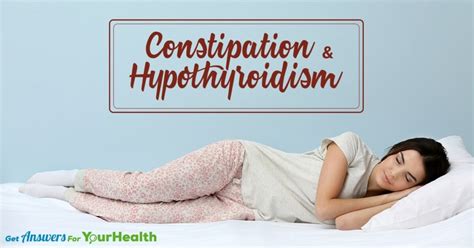 Hypothyroidism and Constipation - Health Solutions Plus