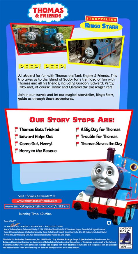 Thomas Gets Tricked VHS Back Cover by TTTEAdventures on DeviantArt