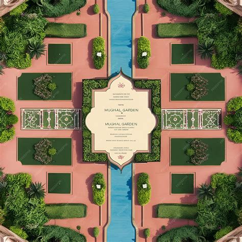 Elegant Mughal Garden Wedding Invitation A Blend of Tradition and Royal