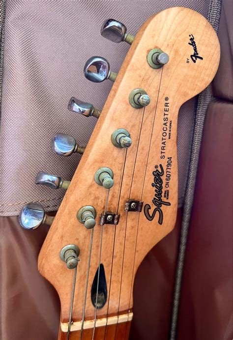 SQUIER STRATOCASTER ELECTRIC GUITAR, Hobbies & Toys, Music & Media ...