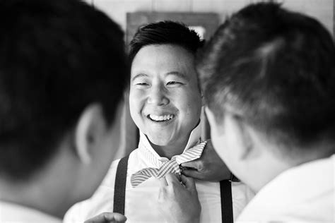 Groom Getting Ready With Groomsmen