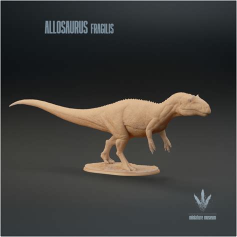 3D Printable Allosaurus fragilis : The Jurassic Terror by Miniature Museum