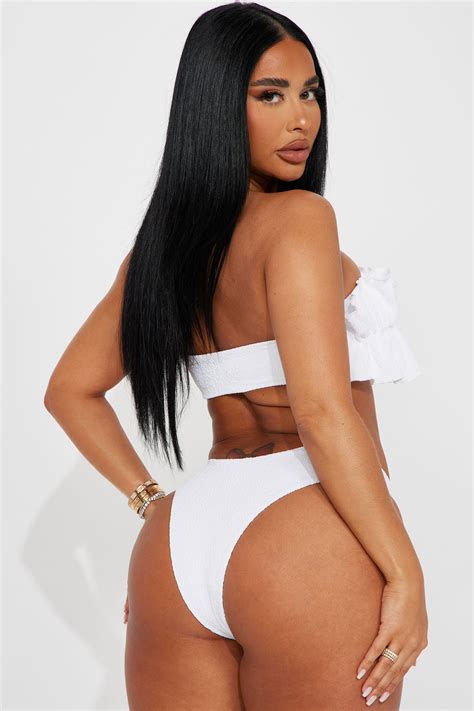 No Tanlines Here 2 Piece Bikini - White | Fashion Nova