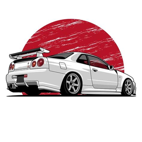 Check out this @Behance project: “Nissan Skyline R34 vector art” www ...