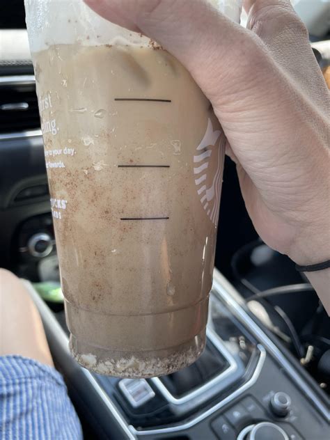 What are these clumps at the bottom? Ordered an iced soy latte with