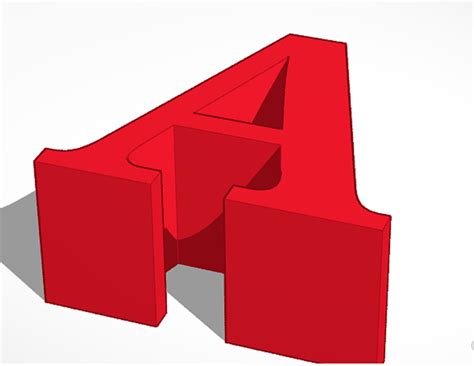 The letter A by The wonkus is Back | Download free STL model