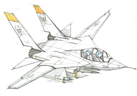 Fighter Jet Drawing at PaintingValley.com | Explore collection of ...