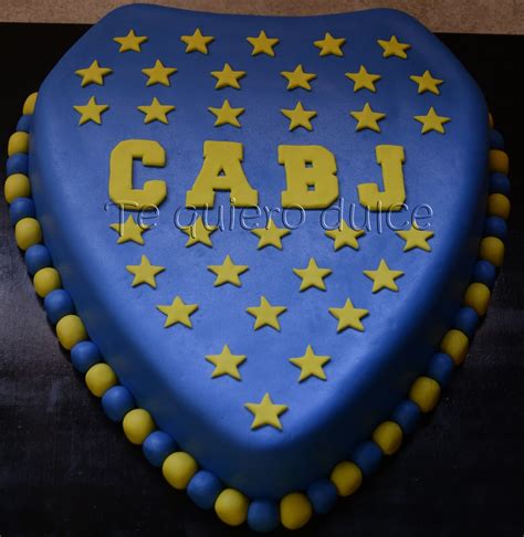 ♥TE QUIERO DULCE♥: Torta del escudo de Boca
