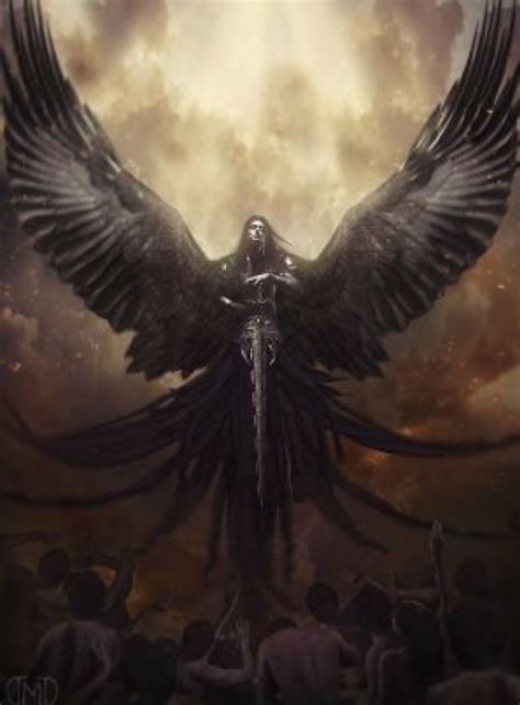 Azrael | Тёмная фантазия, Фэнтези рисунки, Мифические существа