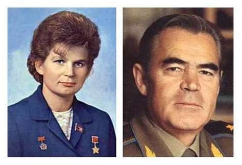 Андриан Николаев и Валентина Терешкова.