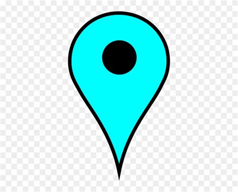 Map Pin Light Blue Clip Art At Clker - Pin Drop Clip Art - Full Size ...