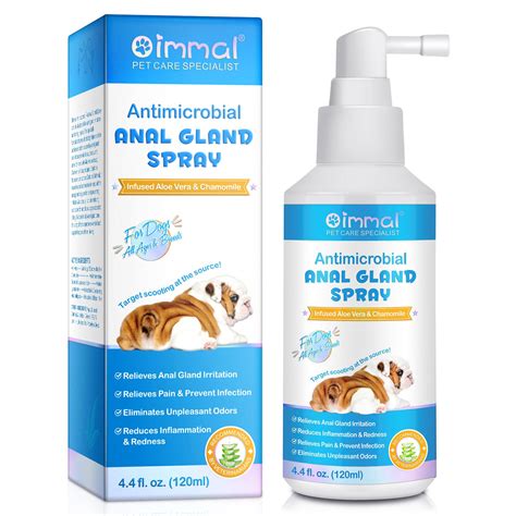 Anal Gland Spray for Dogs, 120ML Dog Anal Gland Spray, Fast Relieves