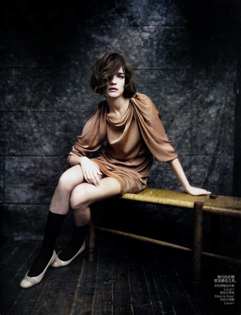 FASHION SPREADS: Natalia Vodianova in The Seated Beauty by Paolo