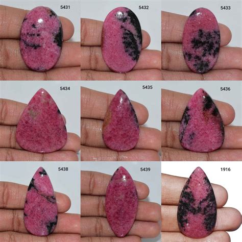 Top Quality Natural Rhodonite Gemstone Cabochon Rhodonite | Etsy