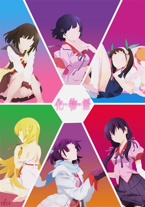 Girls from the Monogatari Series by KuroNekoIsAwesum on DeviantArt