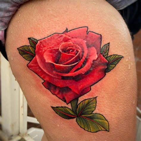 red rose tattoo picture  gene courtney blog