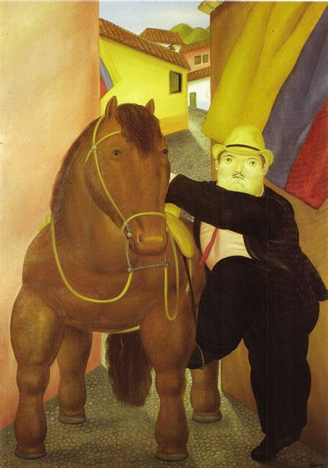 Man and Horse, 1984 - Fernando Botero - WikiArt.org