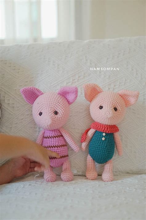 pattern crochet amigurumi pig pattern digital   english