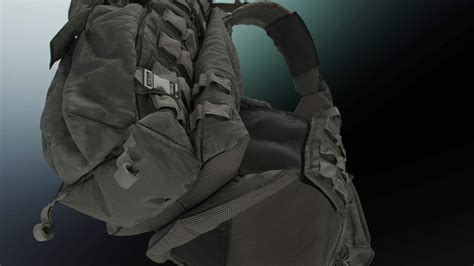 Bulletproof Ballistic Vest with Backpack - 3D Model by Albin