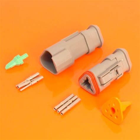 Deutsch DT Series 3 Way Connector Plug & Receptacle Kit - DT06-3S-E008 ...