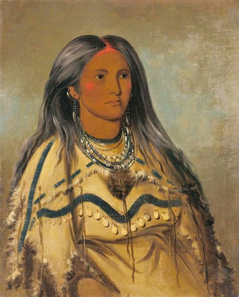 Native Americans: George Catlin (1796–1872) - Sha-kó-ka, Mint