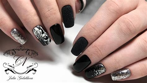 белый дизайн ногтей с блестками - uniformcustomize