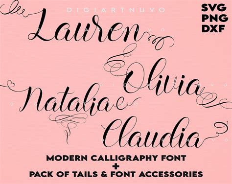 cursive font svg cricut font svg calligraphy font script etsy uk