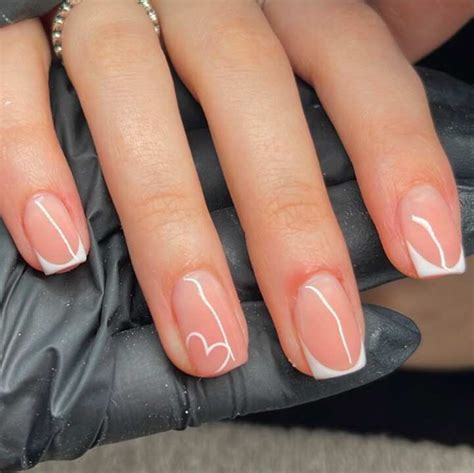simple white nails