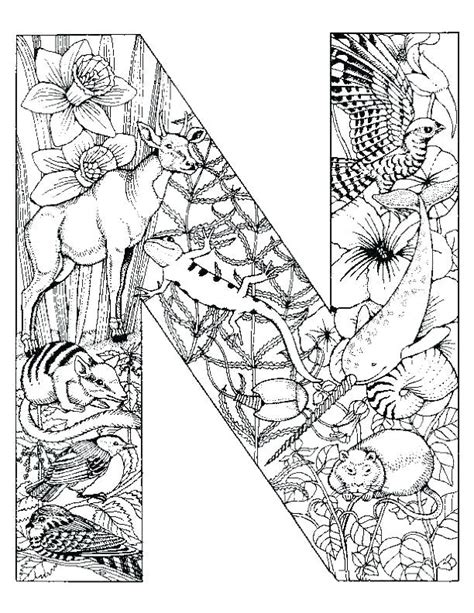 Illuminated Letters Coloring Pages at GetColorings.com | Free printable ...