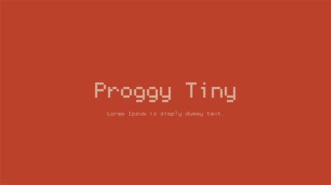 Proggy Tiny Font Family : Download Free for Desktop & Webfont